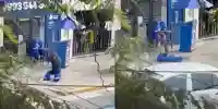 Animadora atacada por enjambre de 200 abejas en plena calle