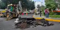 Socavón en Iztapalapa