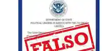 Embajada de USA desmiente documento falso sobre políticos mexicanos
