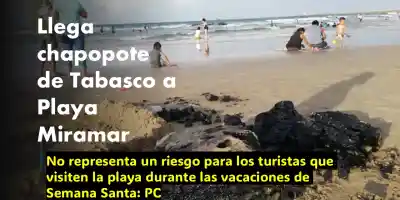 Alcanza derrame petrolero costas de Tamaulipas