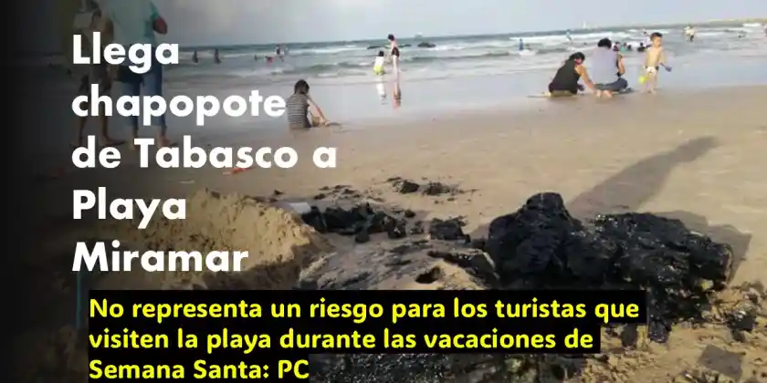 Alcanza derrame petrolero costas de Tamaulipas