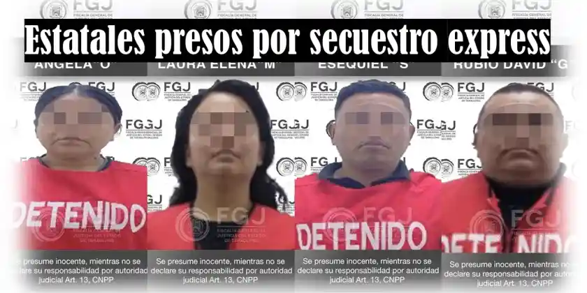 Van 4 estatales a proceso por extorsión