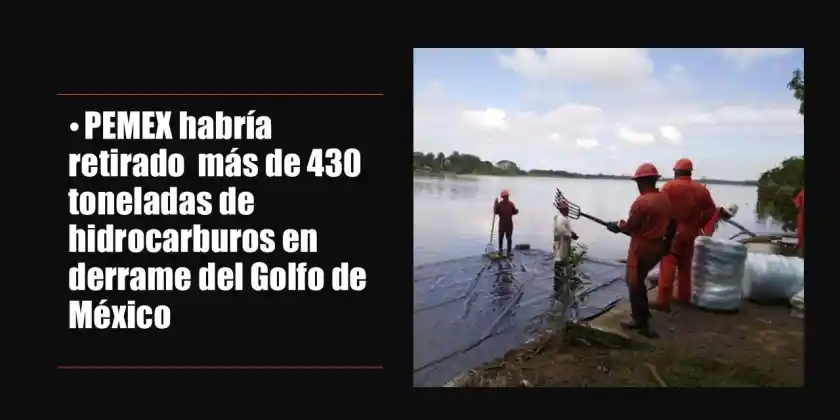 2 mil elementos de PEMEX limpian el Golfo