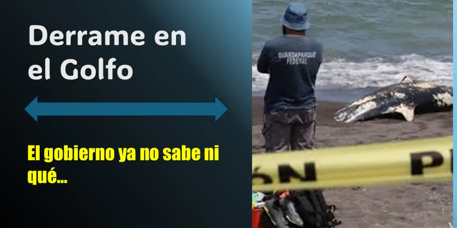 Derrame en el Golfo; gobierno ya no sabe ni qué